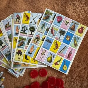 Colorful Mini Lotería Game Set